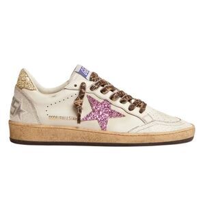 Golden Goose Ball Star Sneakers Womens Size 40 Leather Trainers Distressed